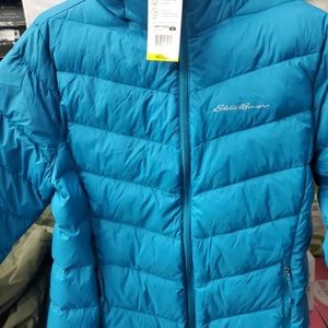 Eddie Bauer Puffer Jacket lightweight, teal size SMALL